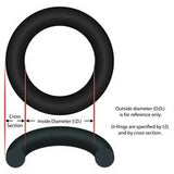O-Ring, 9-3/8" ID, 1/4" Cross Section, Generic :