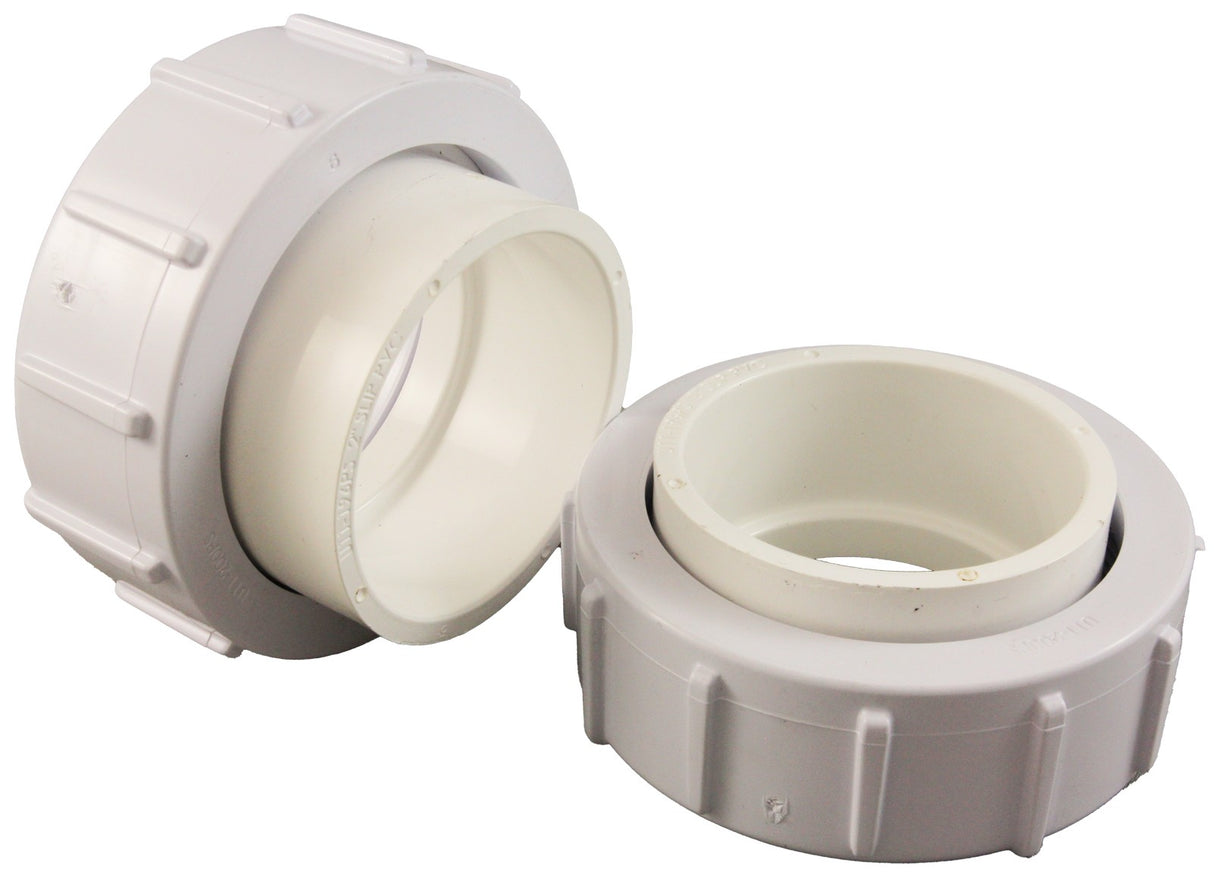 Half Union Pkg, Qty 2, Pentair Pumps/Filters, 2"S x 2"FBT : 42001-0402Z