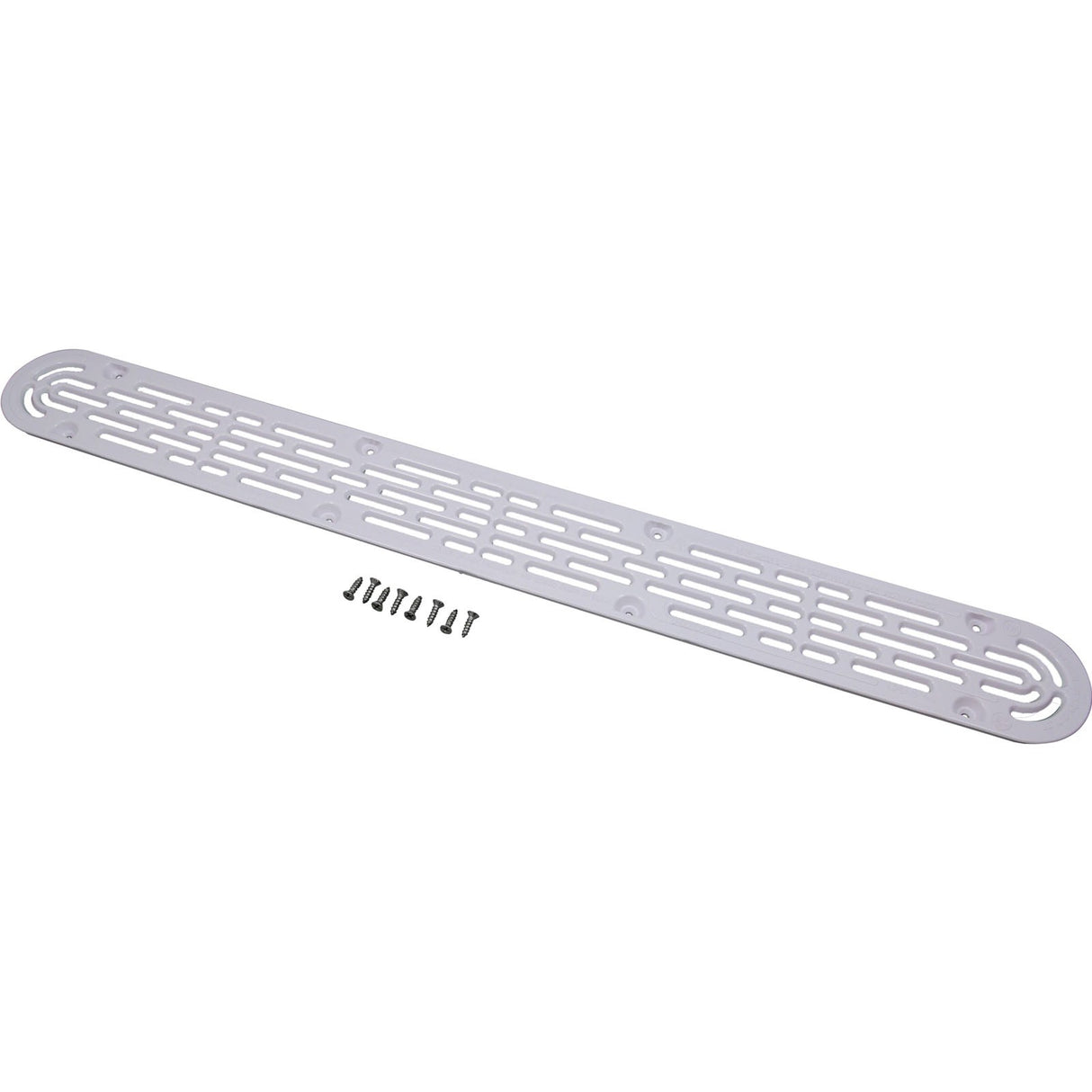 Channel Drain Cover Only, Aquastar, 32", White, w/Screw, VGB : 32CDFLNFK101