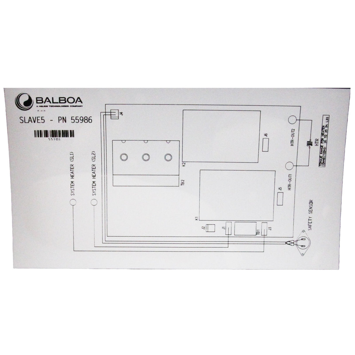 System Heater Slave, BWG, 5.5kW Titanium, 230V : 55986