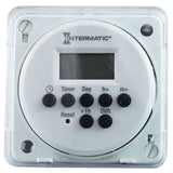 Timer, Digital, Intermatic, 24H/7D, 120-277V, SPDT, Flush Mount : FM1D20E-AV