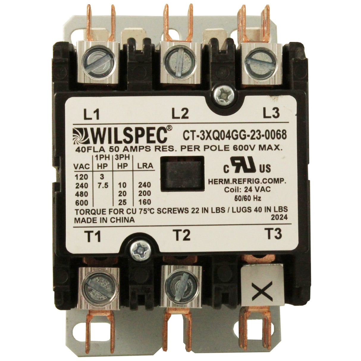 Contactor, Pentair UltraTemp, 3 Phase/1 Phase Post 2014 : 473778Z