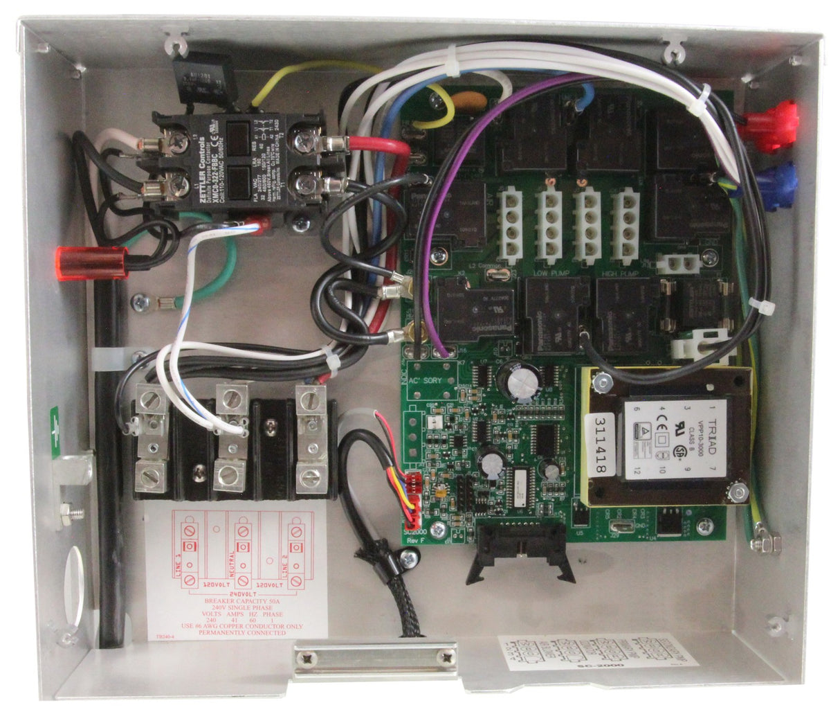 Control, ACC SMTD 2000 UniPack, 3P, 5.5kw, Back Mt, w/KP-2020 : 200-UNIPACK-2000-P1