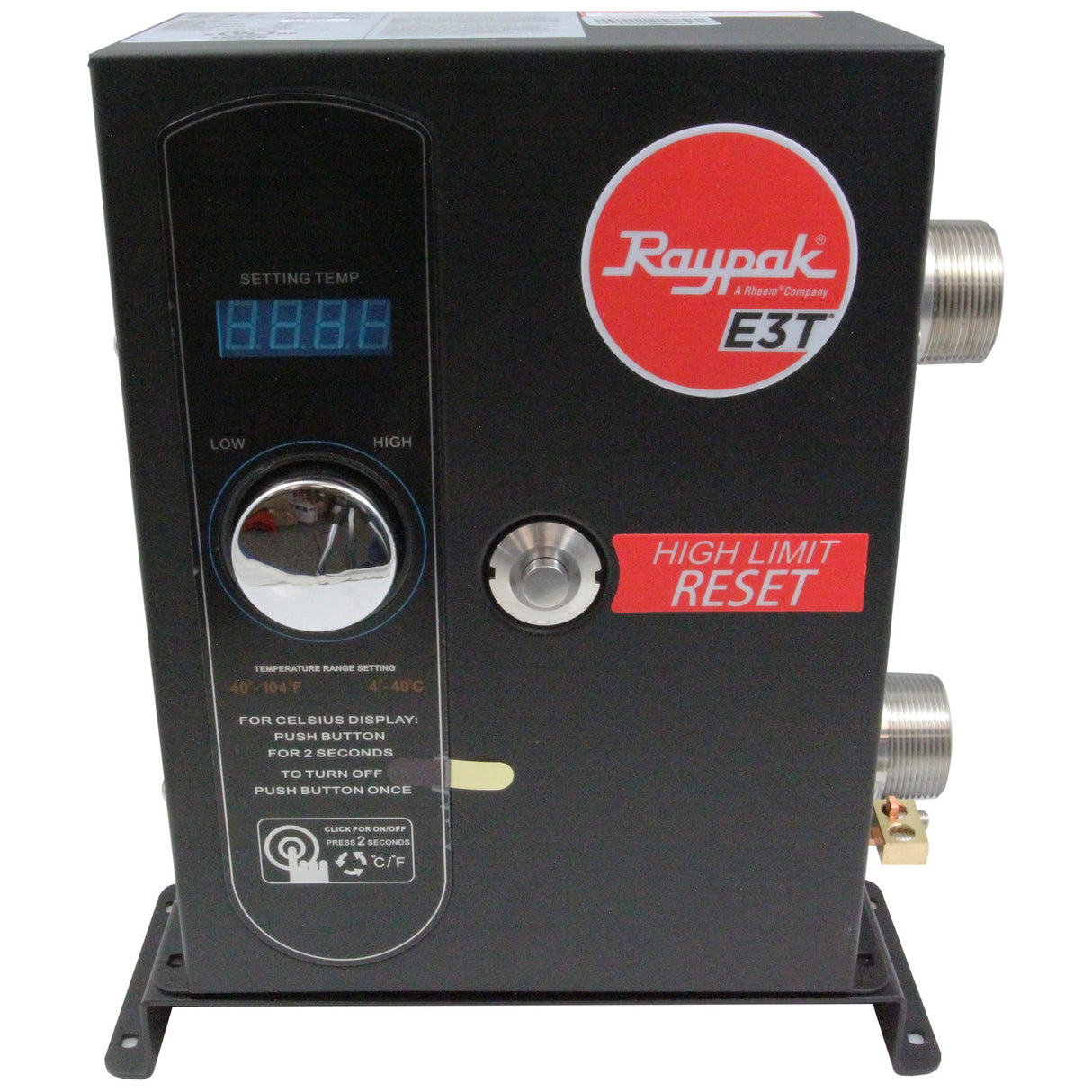 Digital Electric Heater, Raypak E3T, 1.5" mpt, 230v, 5.5kW : 100-10000662