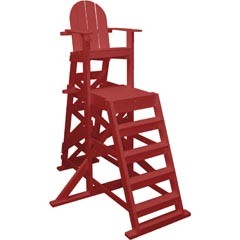 Lifeguard Chair, Tailwind , Front ladder, 64" Tall, RED : TLG535r
