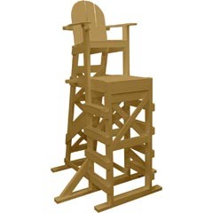Lifeguard Chair, Tailwind , Side Step, 72" Tall, Cedar : XTLG540c