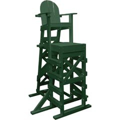 Lifeguard Chair, Tailwind , Side Step, 72" Tall, Green : XTLG540g