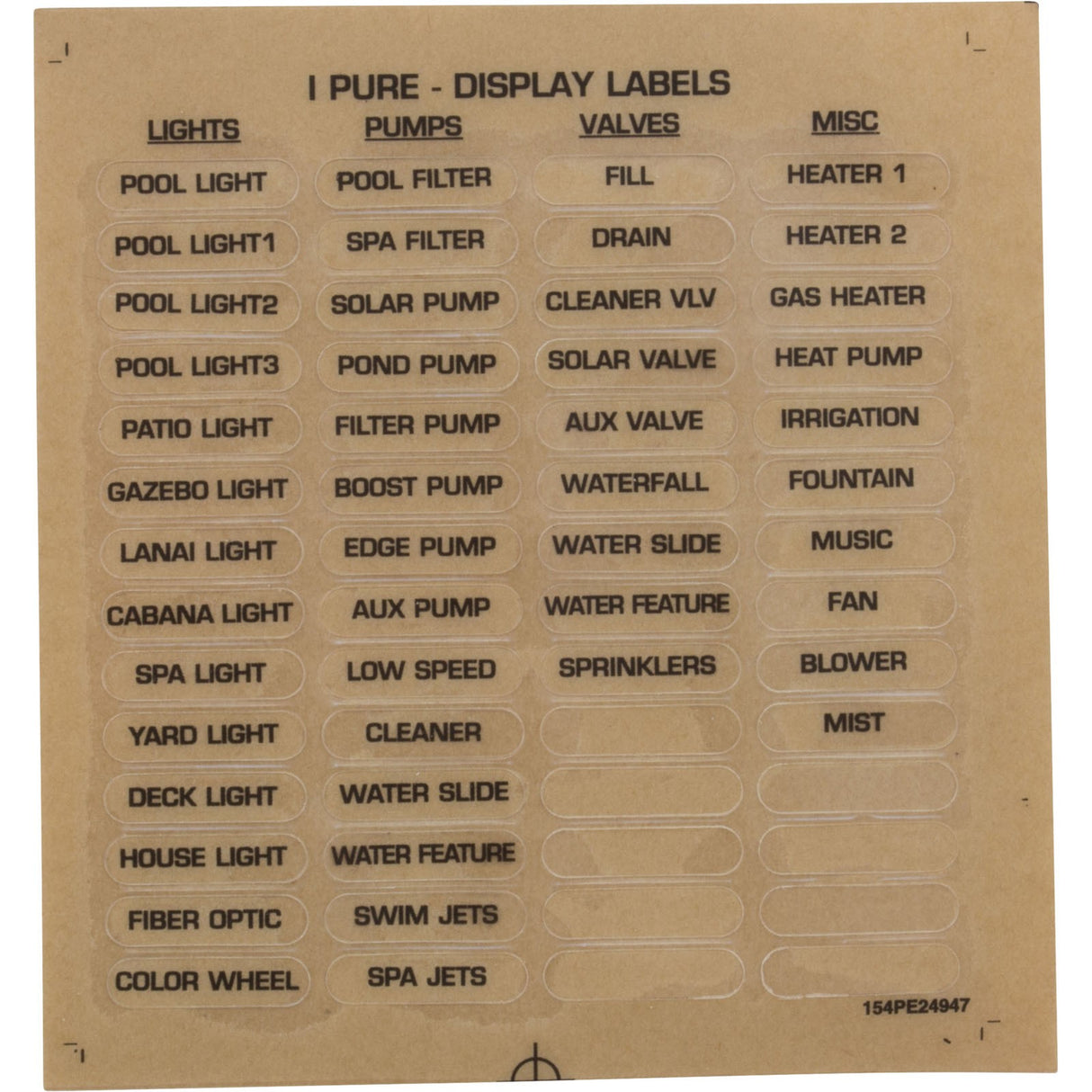 Wireless 5Circuit Pool/Spa/Variable Speed Receiver Multiwave : PE653