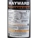 Pump, Hayward PowerFlo, 1.5hp, 2-Spd, 115V, 3' Cord : W3SP15932S