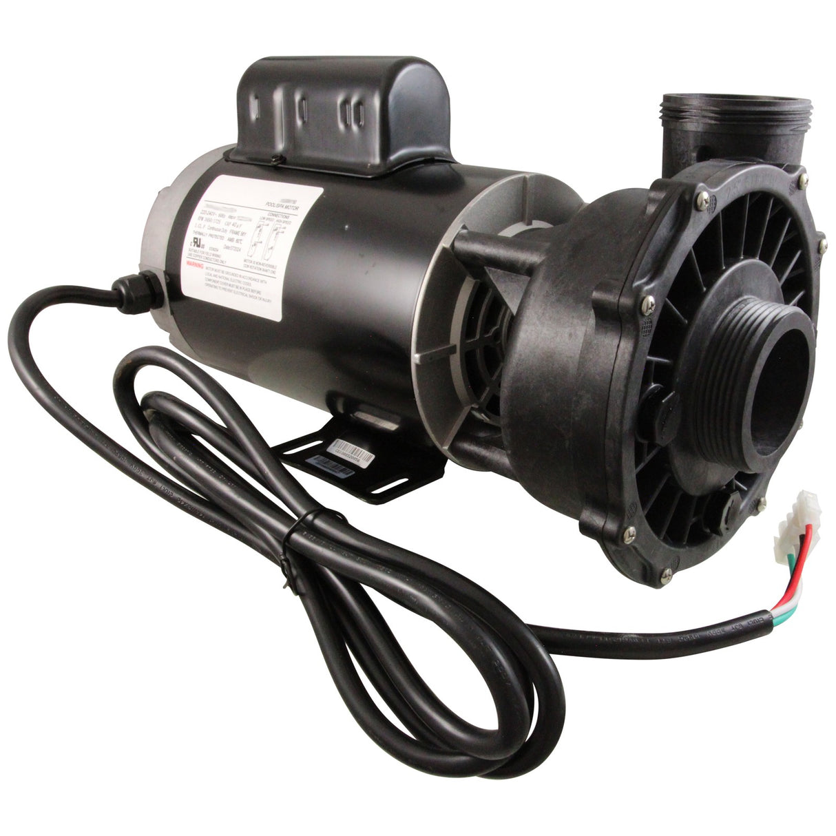 Pump, WW Executive, 3.0hp, 230V, 2-Spd, 56Fr, 2", 8ft Cord : ME-30226-20