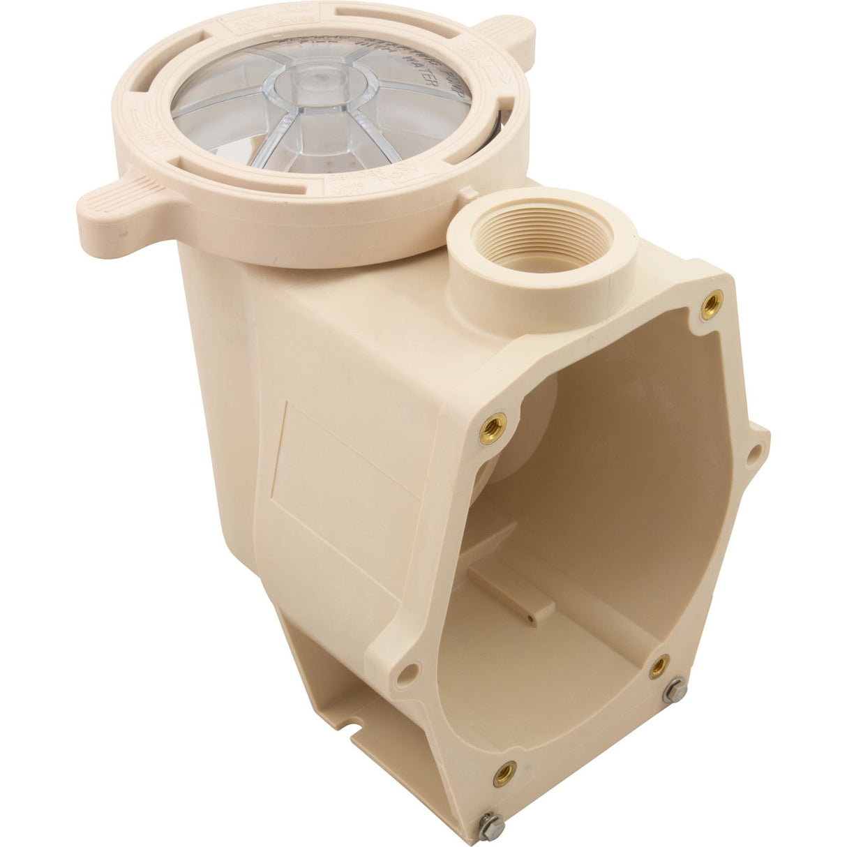 Trap/Pump Body, Pentair WhisperFlo/IntelliFlo VS, Almond : 357243Z