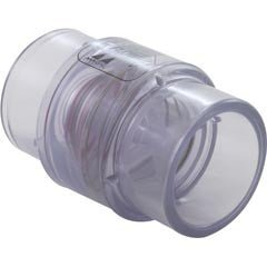 Check Valve, Magic Plastics, 1 - 1/2"s x 2"spg, 1/4 lb., Clear : 0830 - 15C - Magic Plastics -  - All Pool Parts