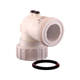 Thermowell, HydroQuip, PVC, 90° Ell, 2"MBT x 2"FBT w/Air Bleed : 48-0081-S