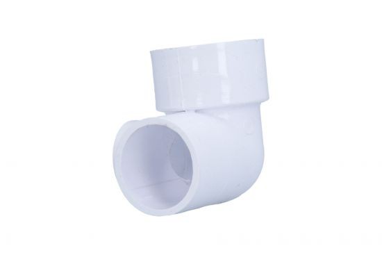 Fitting, PVC, Ell, 90°, Special, 3-Way, Street,1-1/2"S x 1-1/2"Spg x 1"S : 411-4050