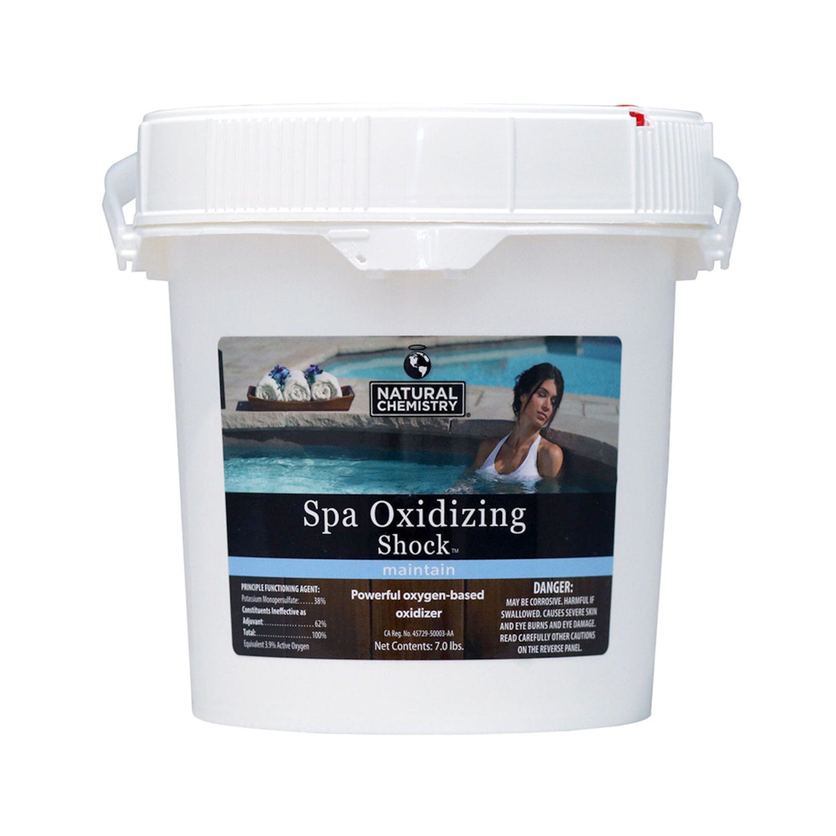 Water Care, Natural Chemistry, Spa Oxidizing Shock, 7lb Container : 04107