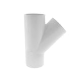 Fitting, PVC, Special Wye, 22.5°, 1-1/2"S x 1"S x 1"S : 475-015
