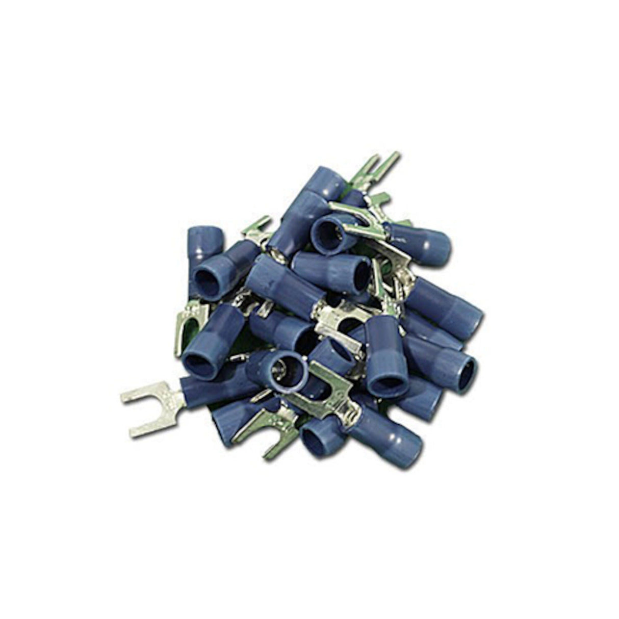 Wire Terminals, Stud No.8, 16-14 Gauge, Blue, 25 Pack : 1624