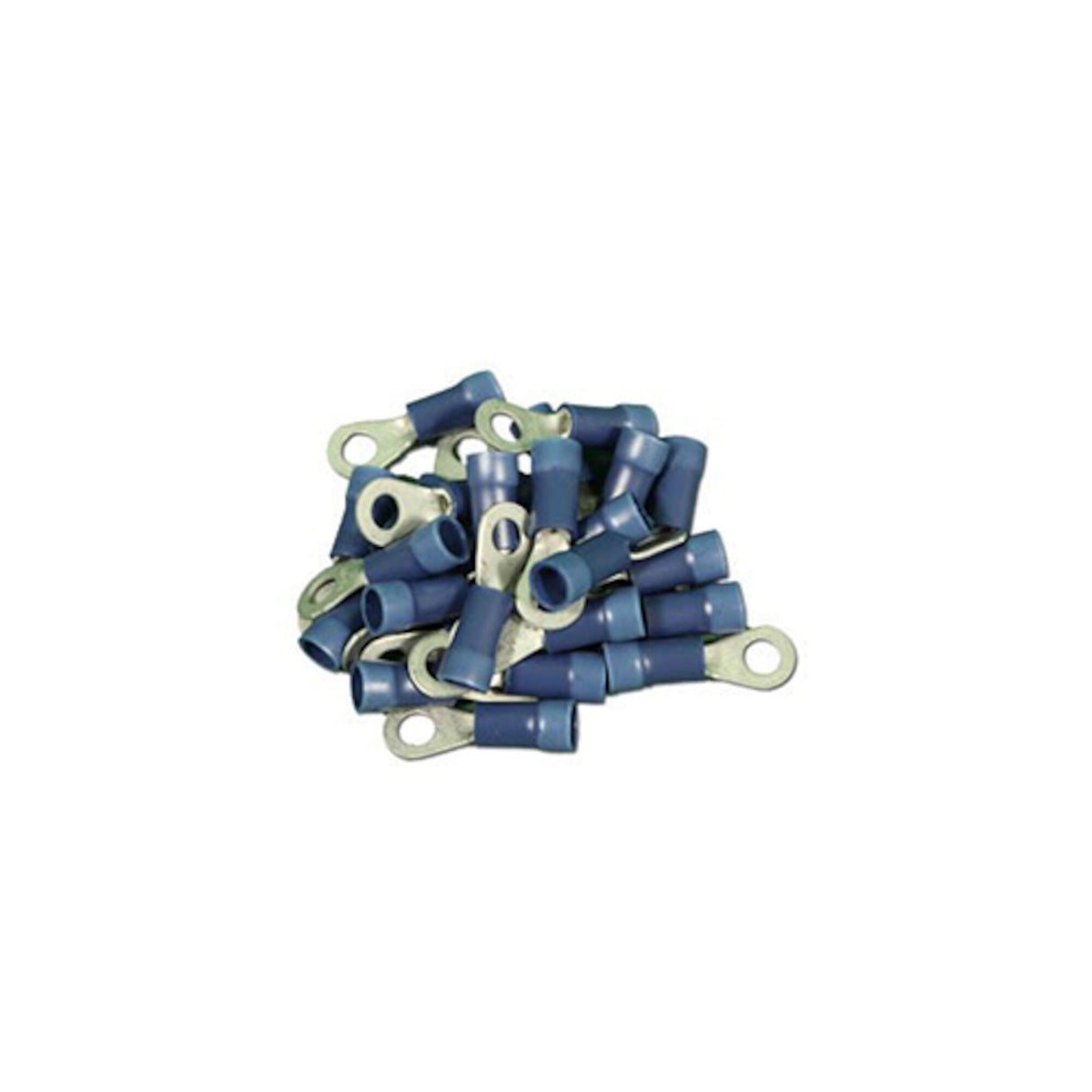 Wire Terminals, Stud No.8, 16-14 Gauge, Blue, 25 Pack : 1604
