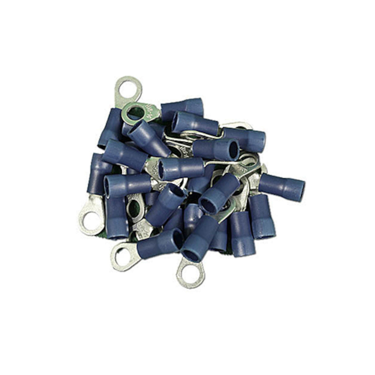 Wire Terminals, Stud No.10, 16-14 Gauge, Blue, 25 Pack : 1606