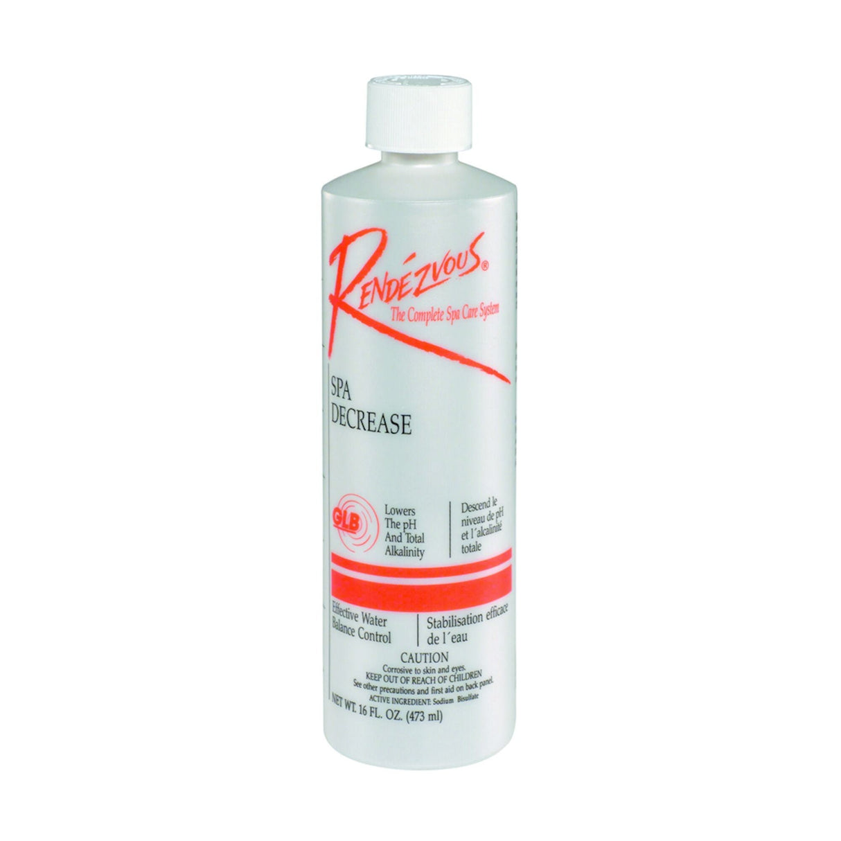 Water Care, Rendezvous, Spa Decrease, Ph/Alkalinity, 16oz Bottle : 106312A