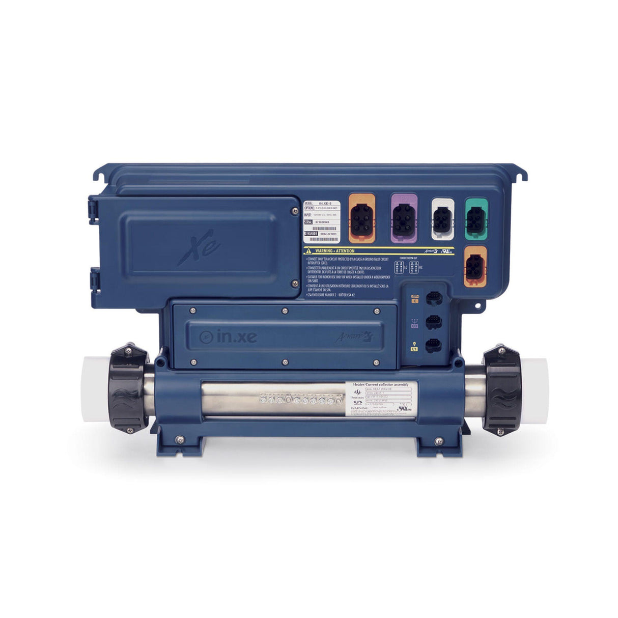 Control System, Gecko IN.XE, 1.0/4.0kW, Pump1, Pump2 1 Spd, Blower, in.link Receptacles : 0602-221063-299