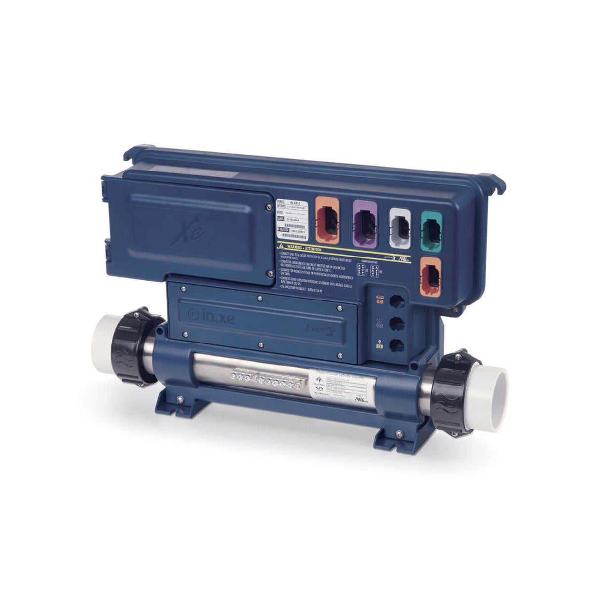 Control System, Gecko IN.XE, 1.0/4.0kW, Pump1, Pump2 1 Spd, Blower, in.link Receptacles : 0602-221063-299