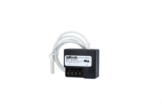 Thermostat, Tecmark, 120V, .5 Amp, 48" Cable x 5/16" Bulb, "D" Shaft, Pilot Duty : TS1000-12004OLP