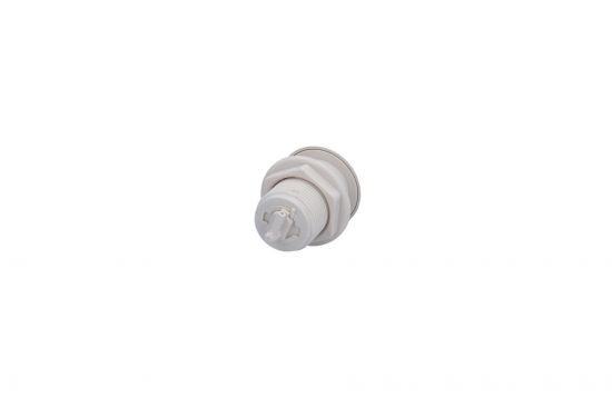 Air Button, Waterway, Low Profile w/90 Degree Barb, White : 650-3040-CW