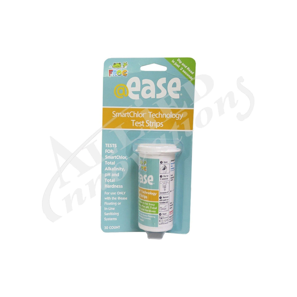 Test Strips, Spa Frog, @Ease Series, Chlor/Total Alk/pH & Total Hardness : 01-14-3350