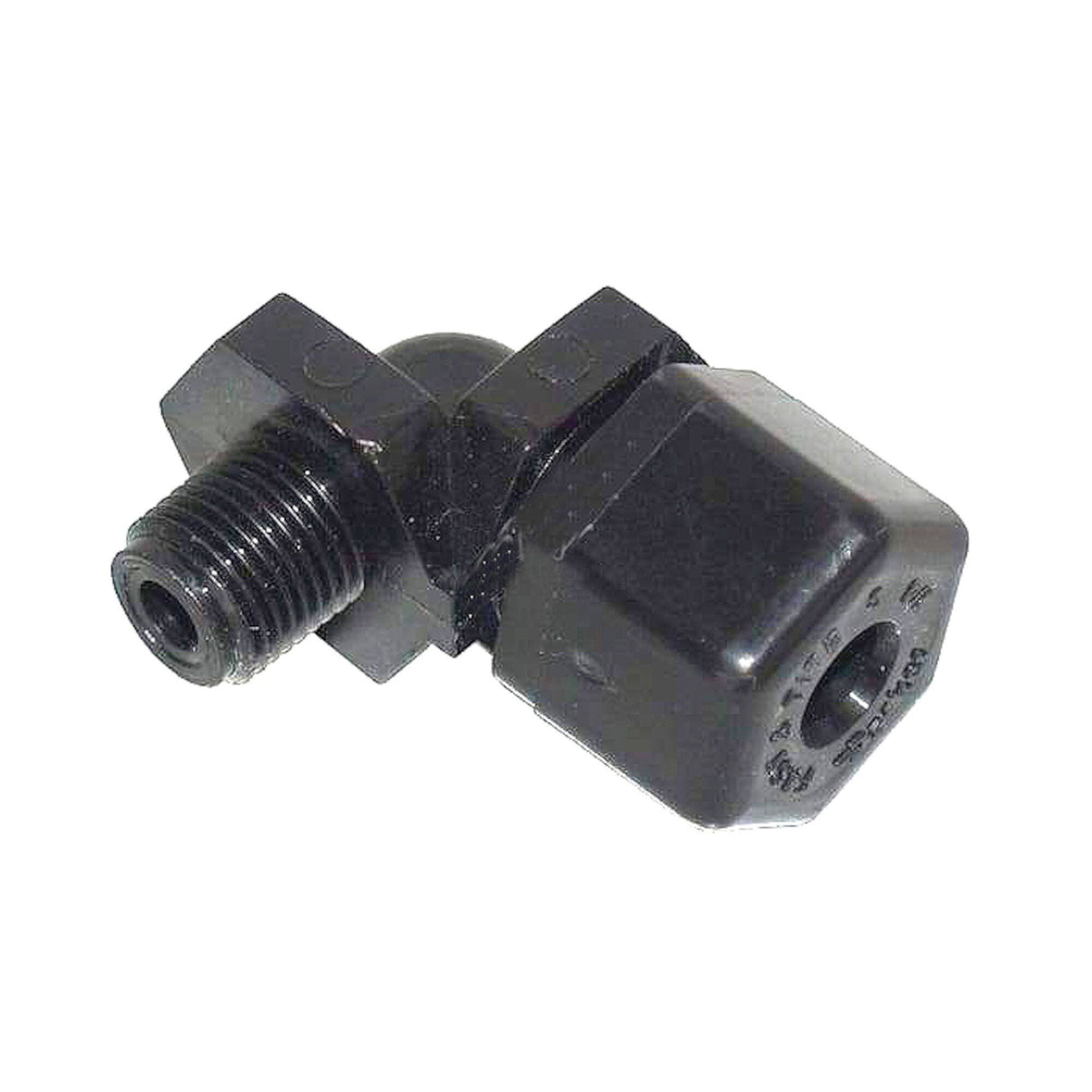 Fitting, ABS, 90° Compression x 1/4"NPT : 2000-023