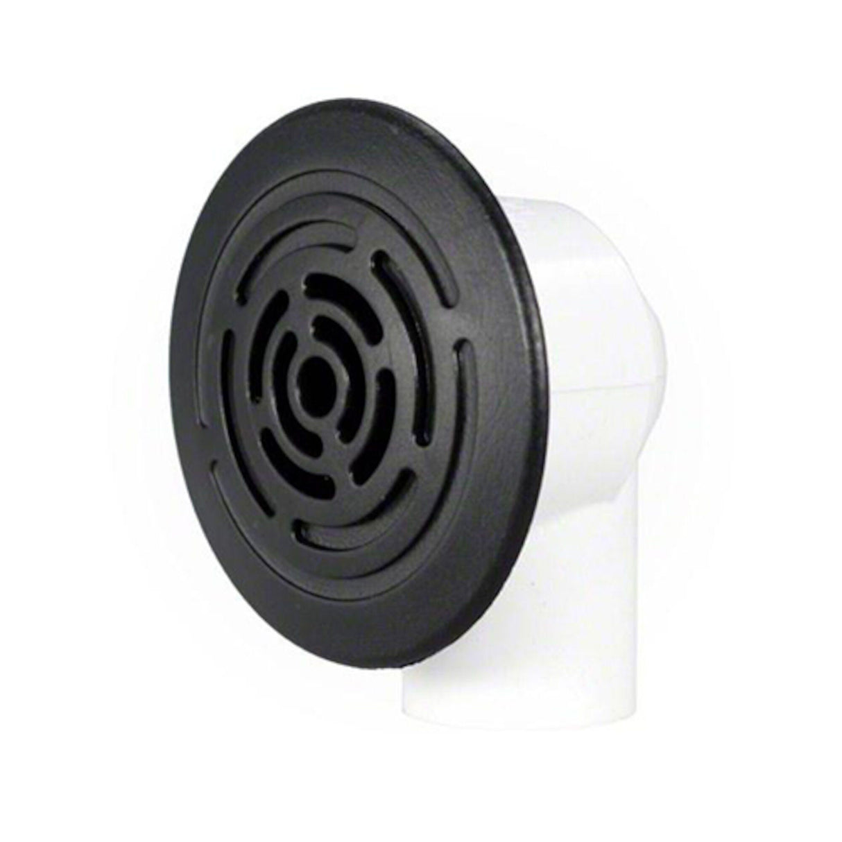 Floor Drain, Waterway Lo Pro, Ell Body,1/2"S, Large Face, Black : 640-0431