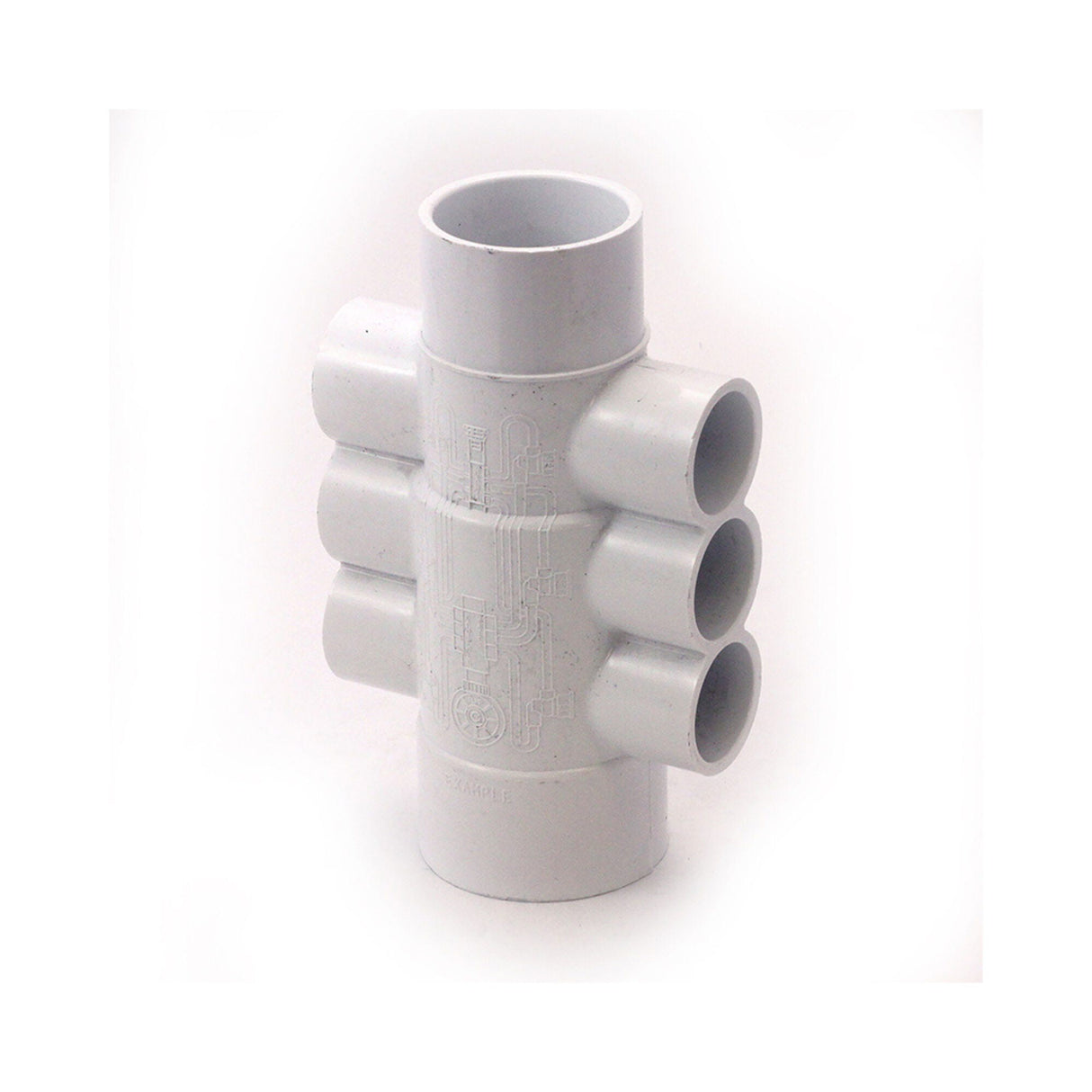 Manifold, PVC, Waterway, 1-1/2"S x 2"S x 6 1"S Ports : 672-4550