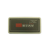 Spaside Control, HydroQuip Eco-5, Small Rectangle, 4-Button, LED, Pump1-Light-Up-Down : 34-0207