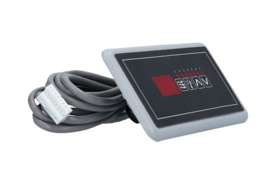 Spaside Control, HydroQuip Eco-5, Small Rectangle, 4-Button, LED, Pump1-Light-Up-Down : 34-0207