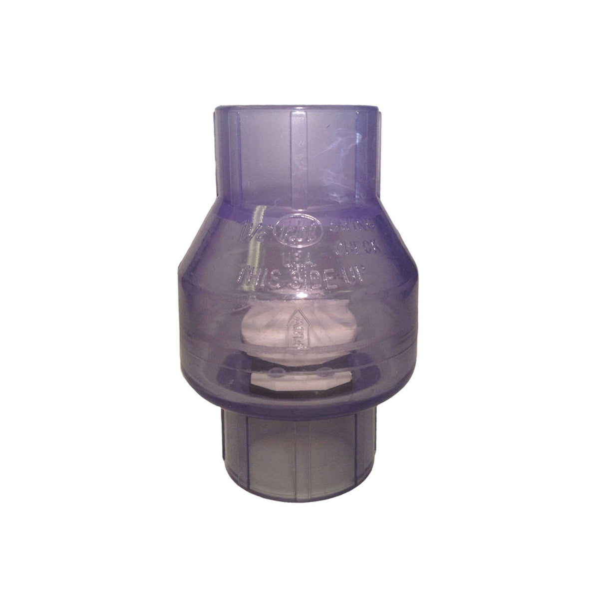 Check Valve, Magic, Swing, 1-1/2" Slip x 1-1/2" Slip, Clear : 0851-15C