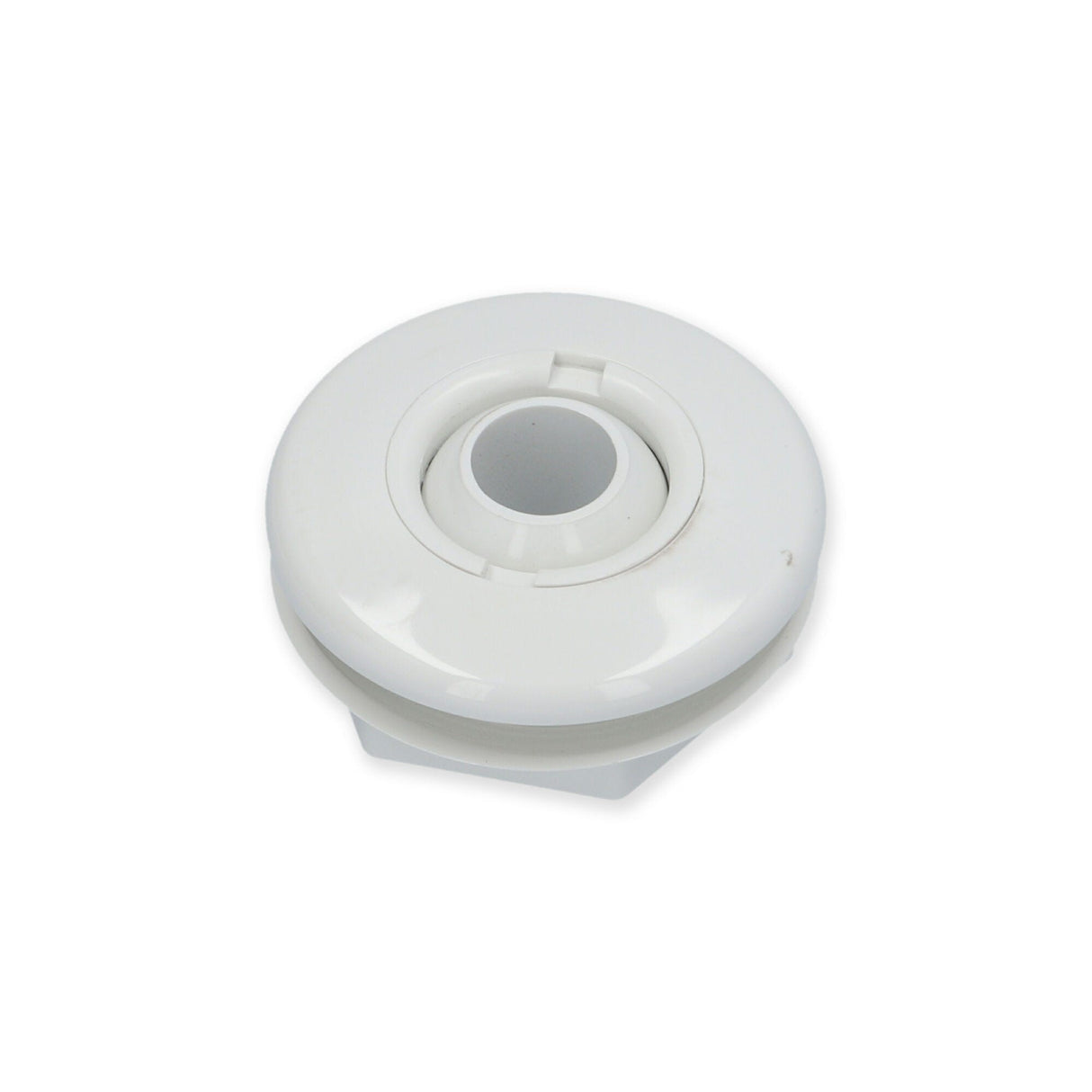 Wall Fitting Assembly, Jet, HydroAir Standard, 3-3/8" Face, White w/ Eyeball, Retaining Ring, Wall Fitting & Gasket : 10-3100