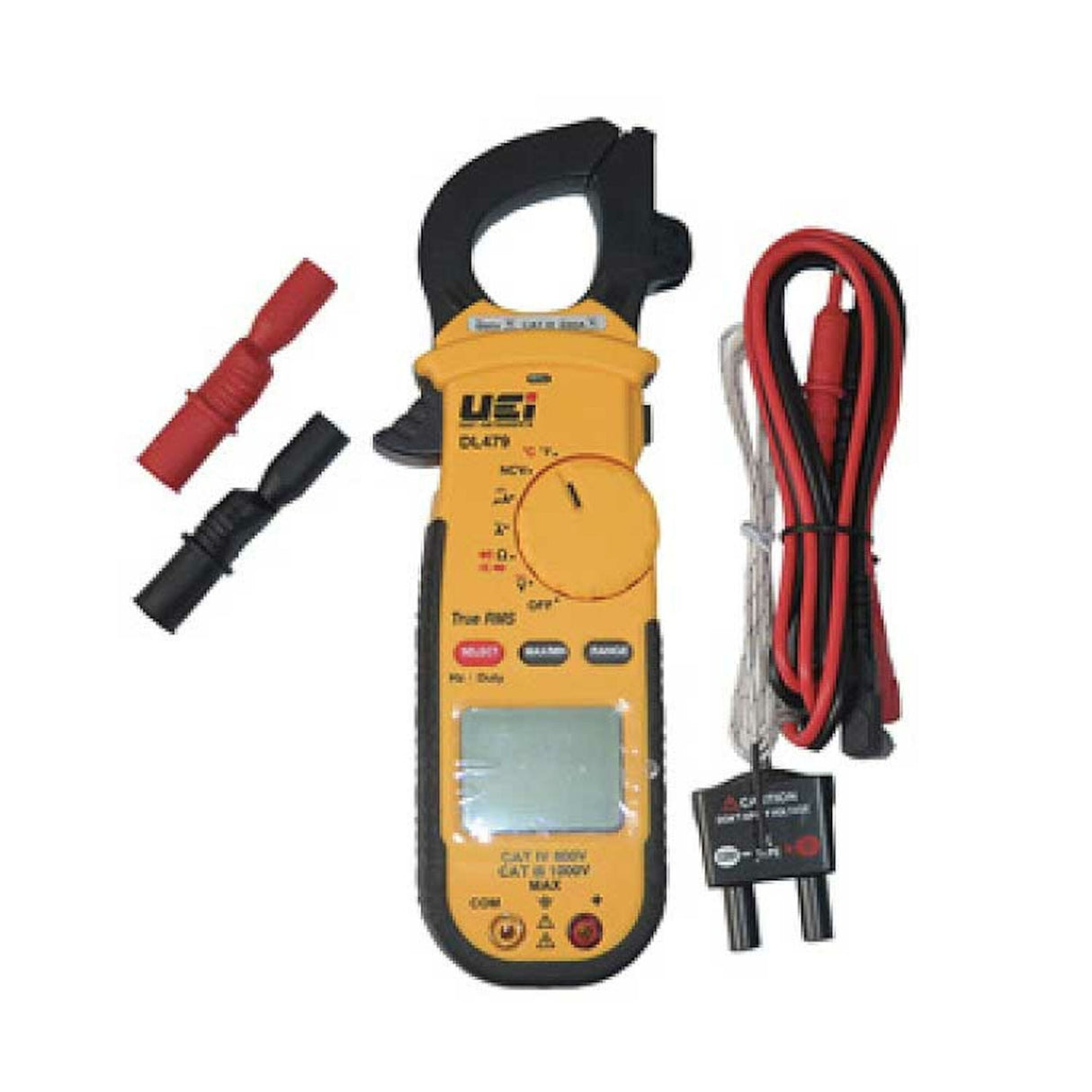 Multimeter, Digital, AC, 600 Amp, TRMS, HVAC/R, Clamp On : DL479