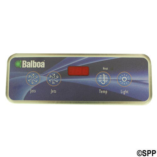Spaside Control, Balboa VL403, Lite Duplex, 4-Button, LED, Jets-Jets-Temp-Light : 54104