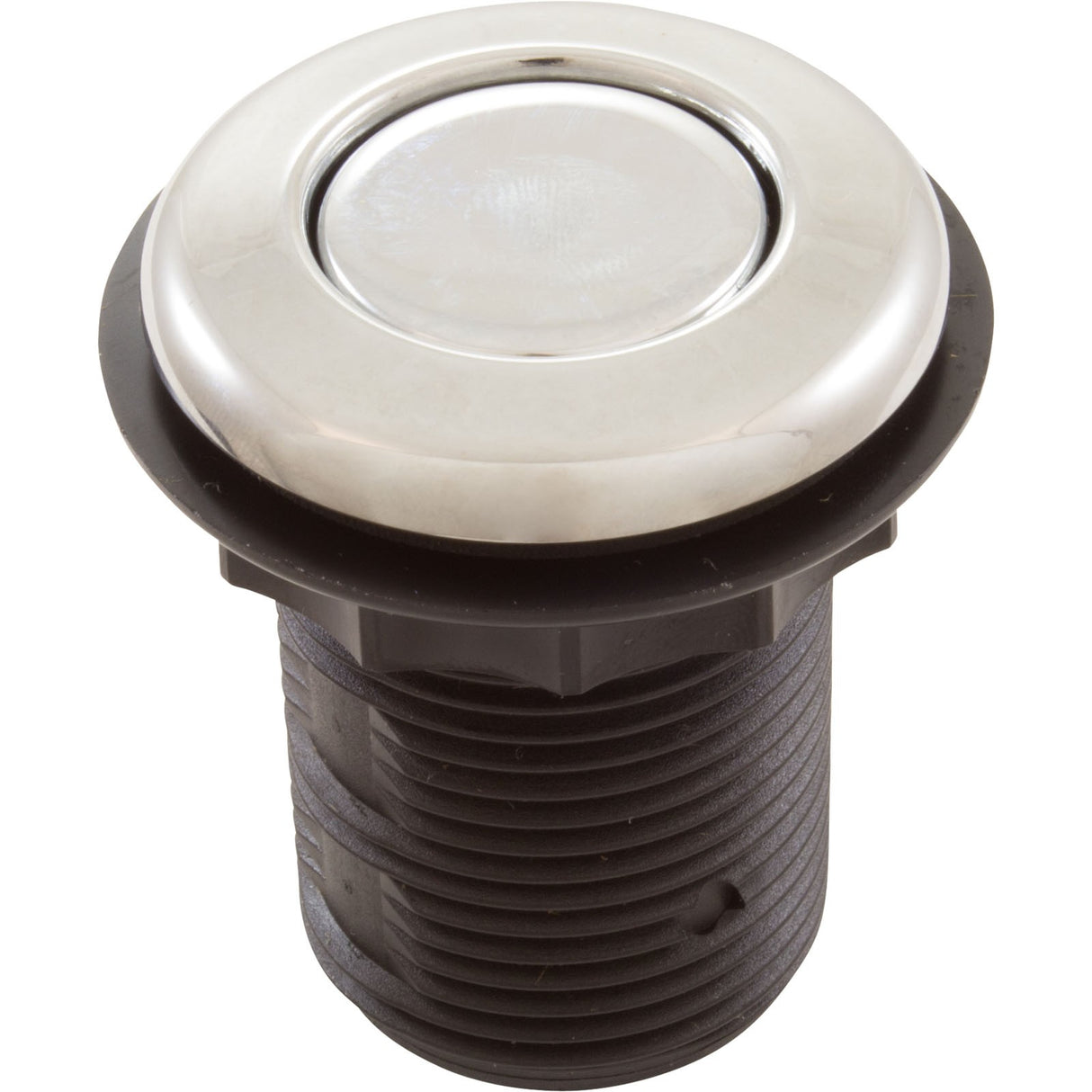 Air Button, TDI 3428, Low Prof, 1-1/4"hs, 1-5/8"fd, Chrome : MPT-57570-3428