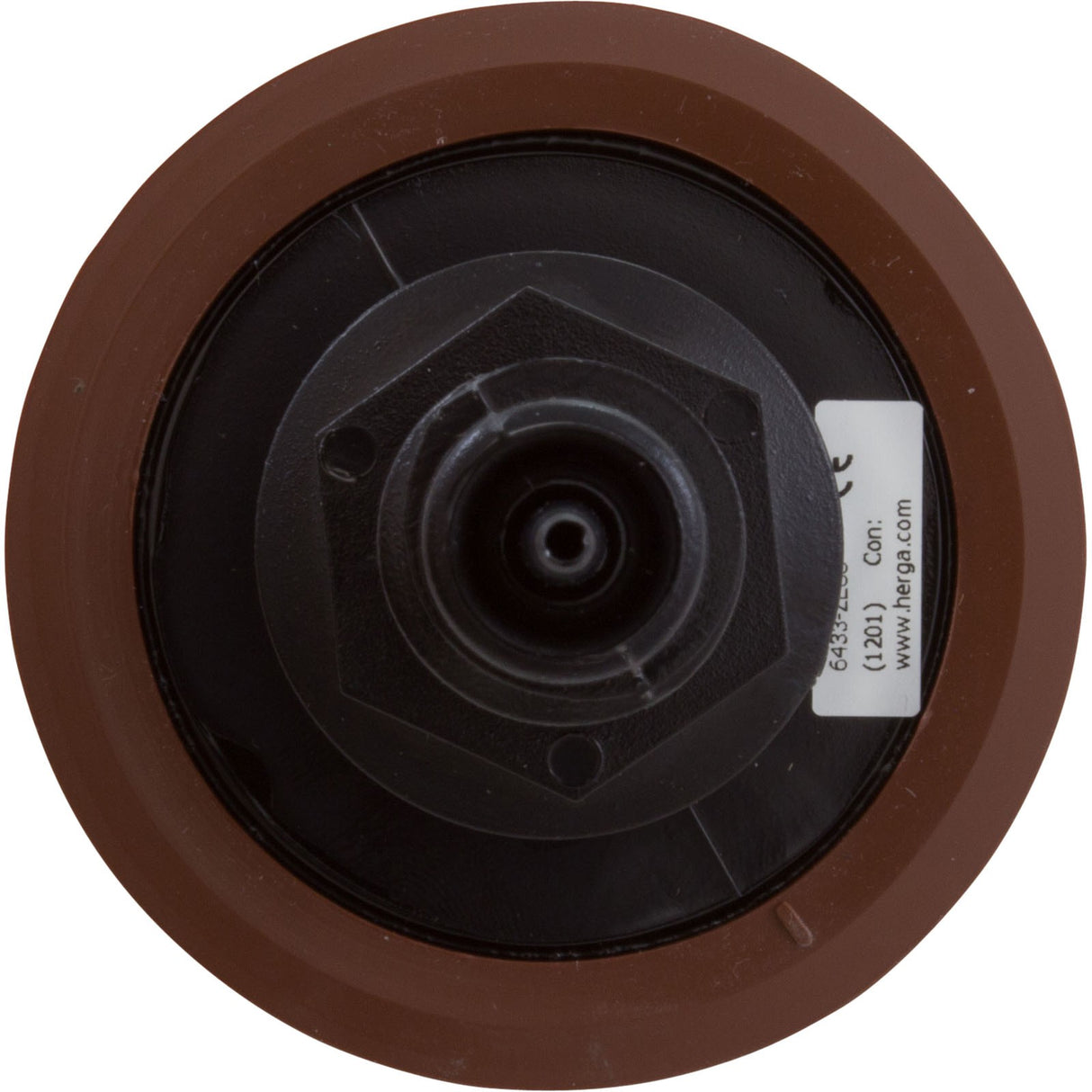 Air Button, Herga, Mushroom, 13/16"hs, 2-1/4"fd, Thd, Brown : 6433-ZEZZ