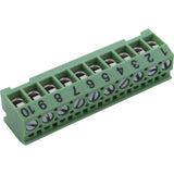 Terminal Bar, Zodiac Jandy AquaLink RS, 10-pin, Green : 6610+