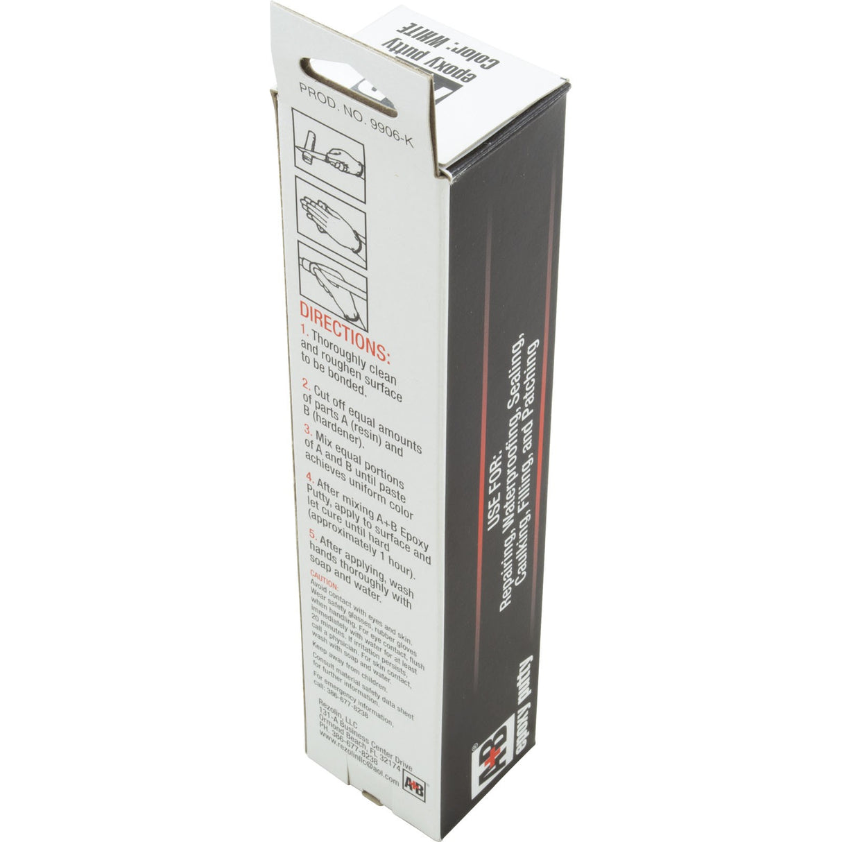 A+B Epoxy Putty, 14oz, White : 9904K