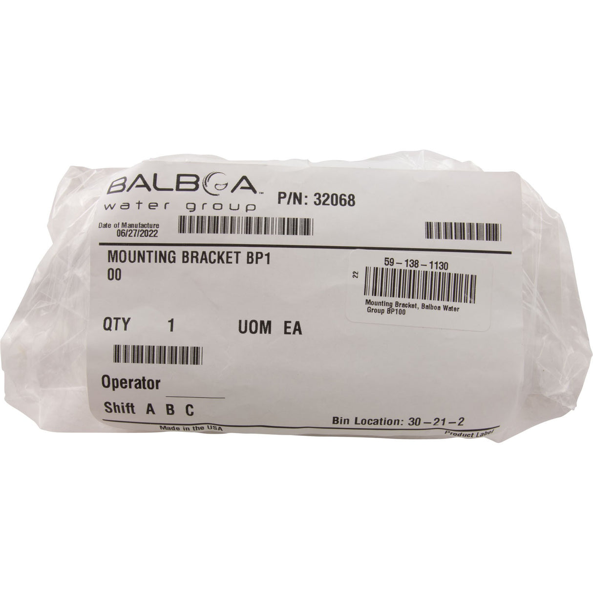 Mounting Bracket, Balboa Water Group BP100 : 32068