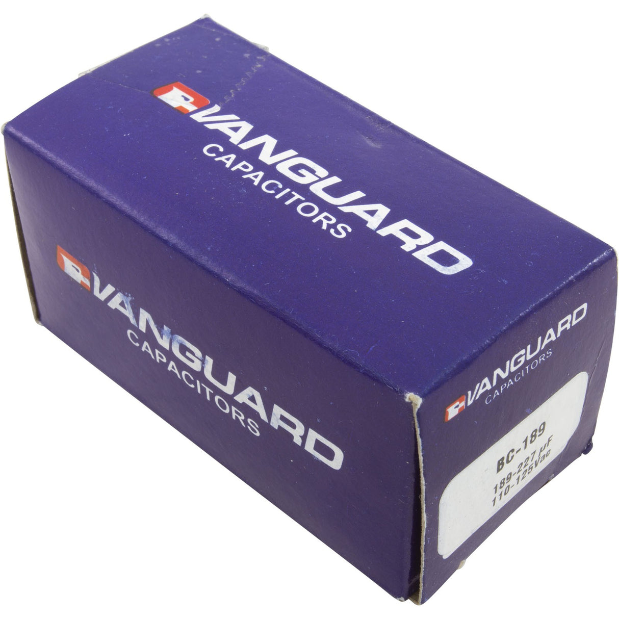 Start Capacitor, 189-227 MFD, 115v, 1-7/16" x 2-3/4" : BC-189