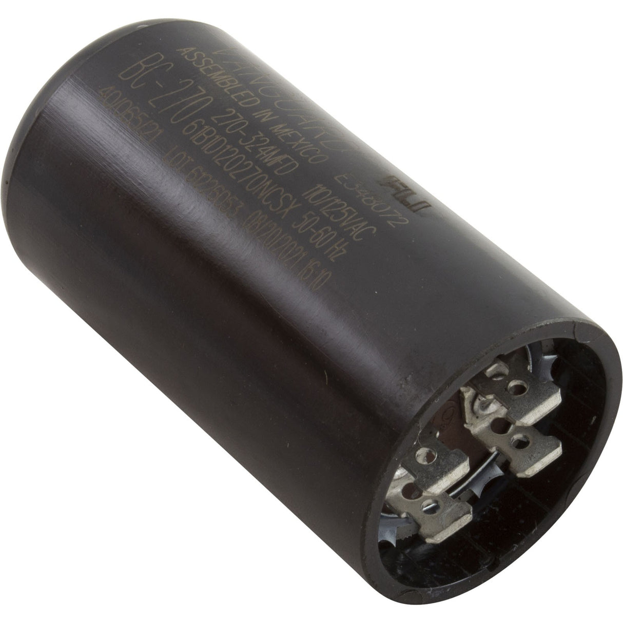 Start Capacitor, 270-324 MFD, 115v, 1-7/16" x 2-3/4" : BC-270
