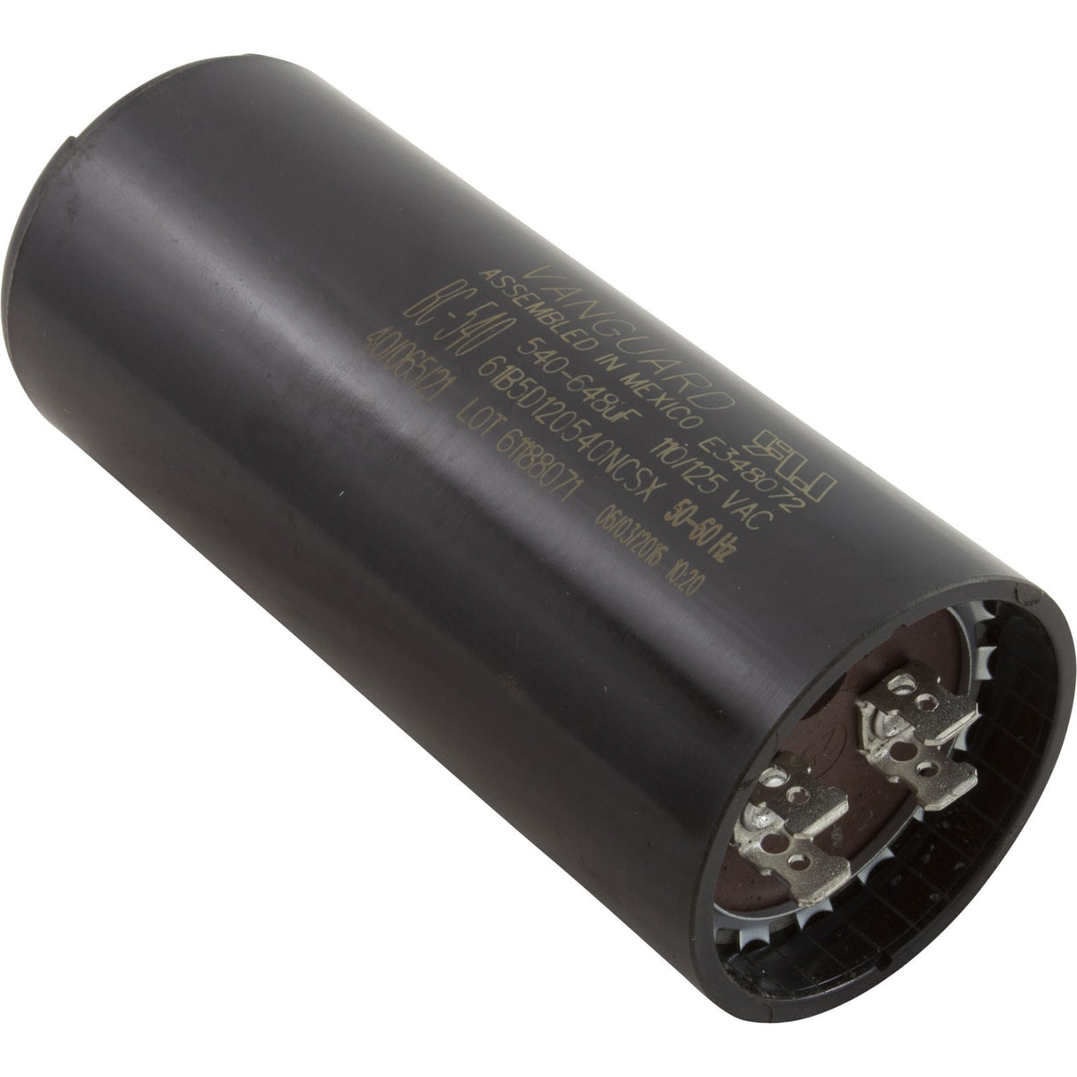 Start Capacitor, 540-648 MFD, 115v, 1-13/16" x 4-3/8" : BC-540