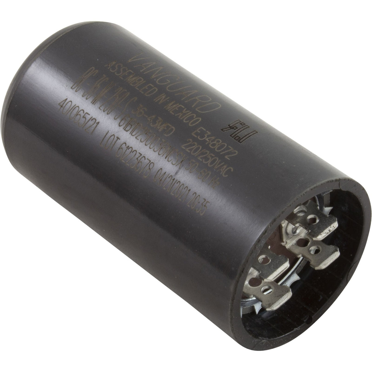 Start Capacitor, 36-43 MFD, 250v, 1-7/16" x 2-3/4" : BC-36M-250S