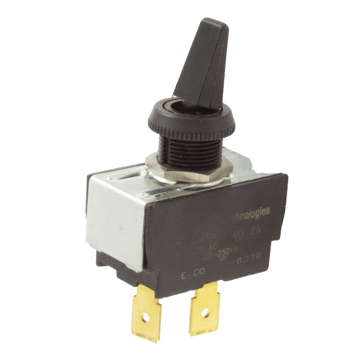 Toggle Switch, Raypak, 3A/6A, SPST, Black : 100-10000442