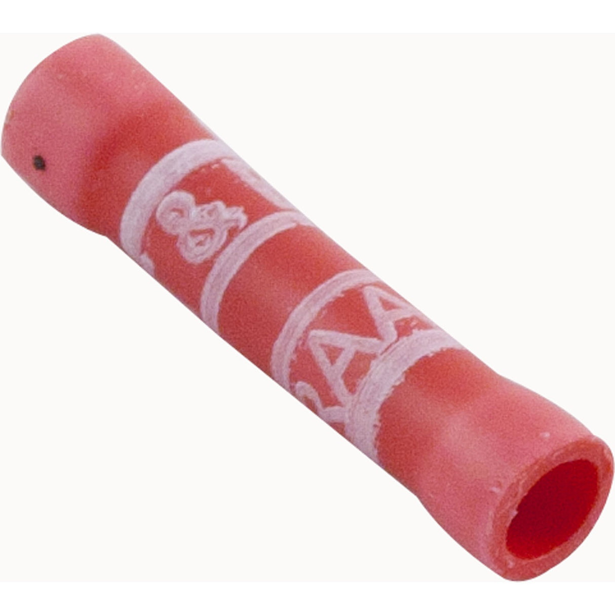 Butt Splice, 22-18 AWG, Red, Quantity 25 :