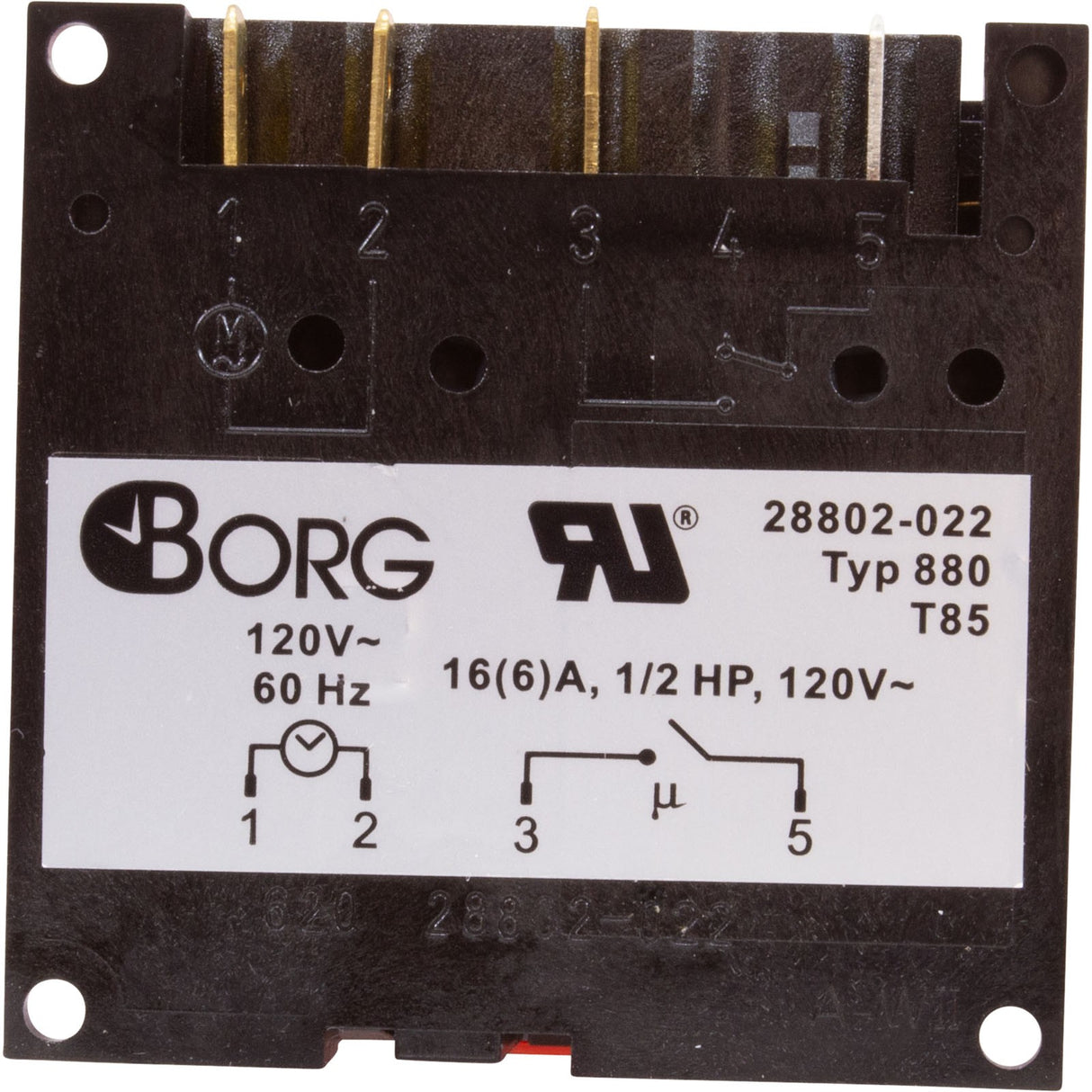 Timer, Diehl, SPST, Panel Mount, 115v, 7day : TA4073